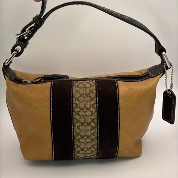 Vintage Coach Y2K leather - suede - signature mini bag - Picture 13 of 13